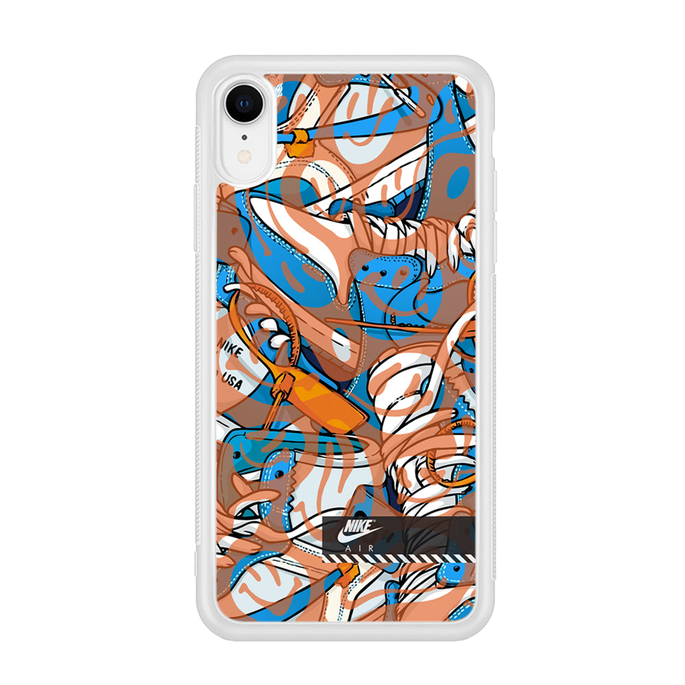 Nike The Blue and The Smile iPhone XR Case