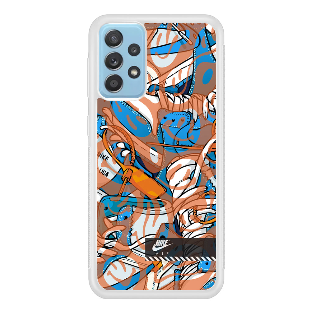 Nike The Blue and The Smile Samsung Galaxy A52 Case