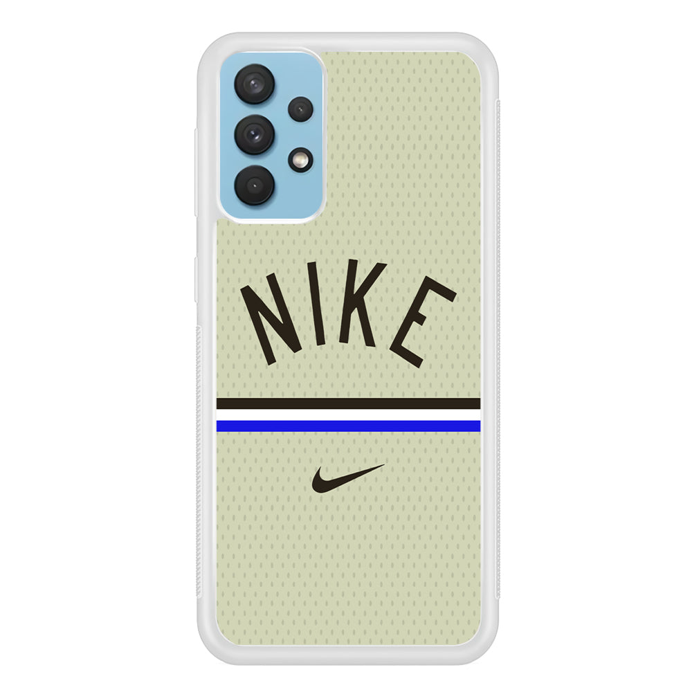 Nike Triplet Line Jersey Samsung Galaxy A32 Case Rubber White (2D Case)