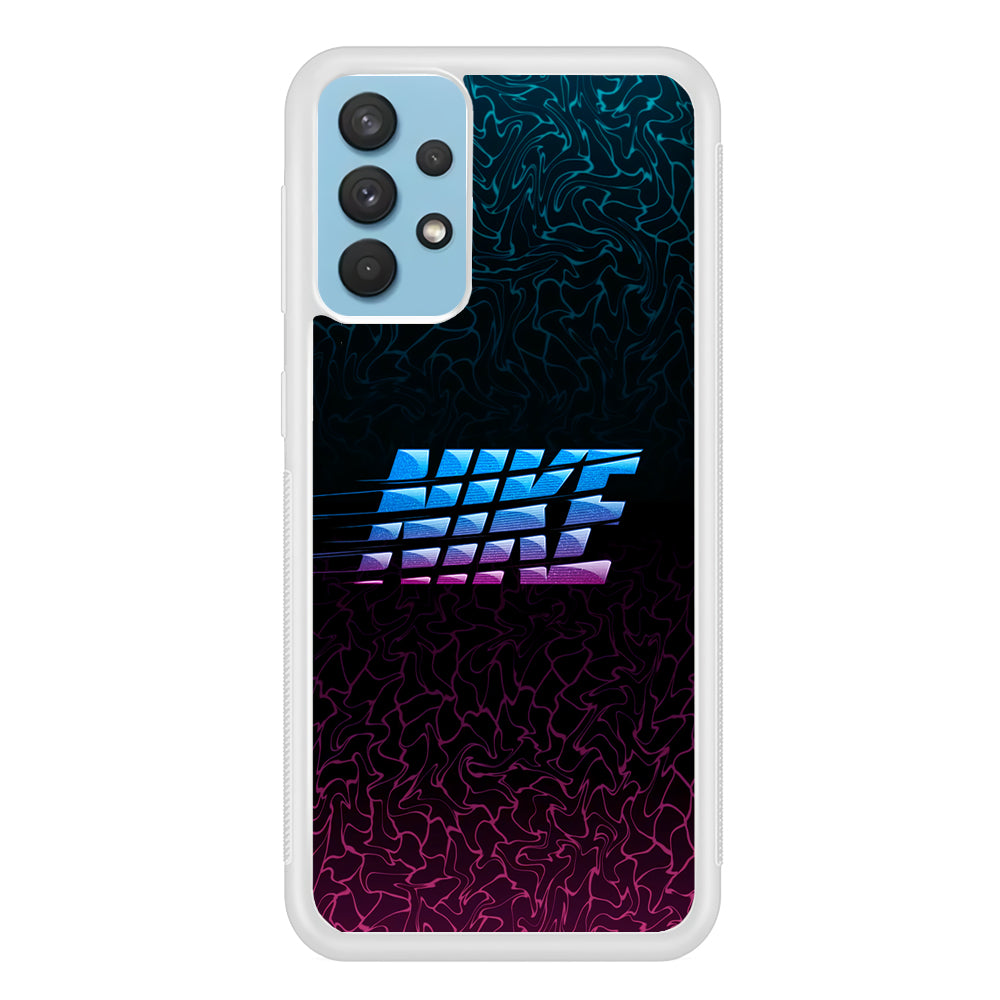 Nike Water and The Sky Samsung Galaxy A32 Case Rubber White (2D Case)