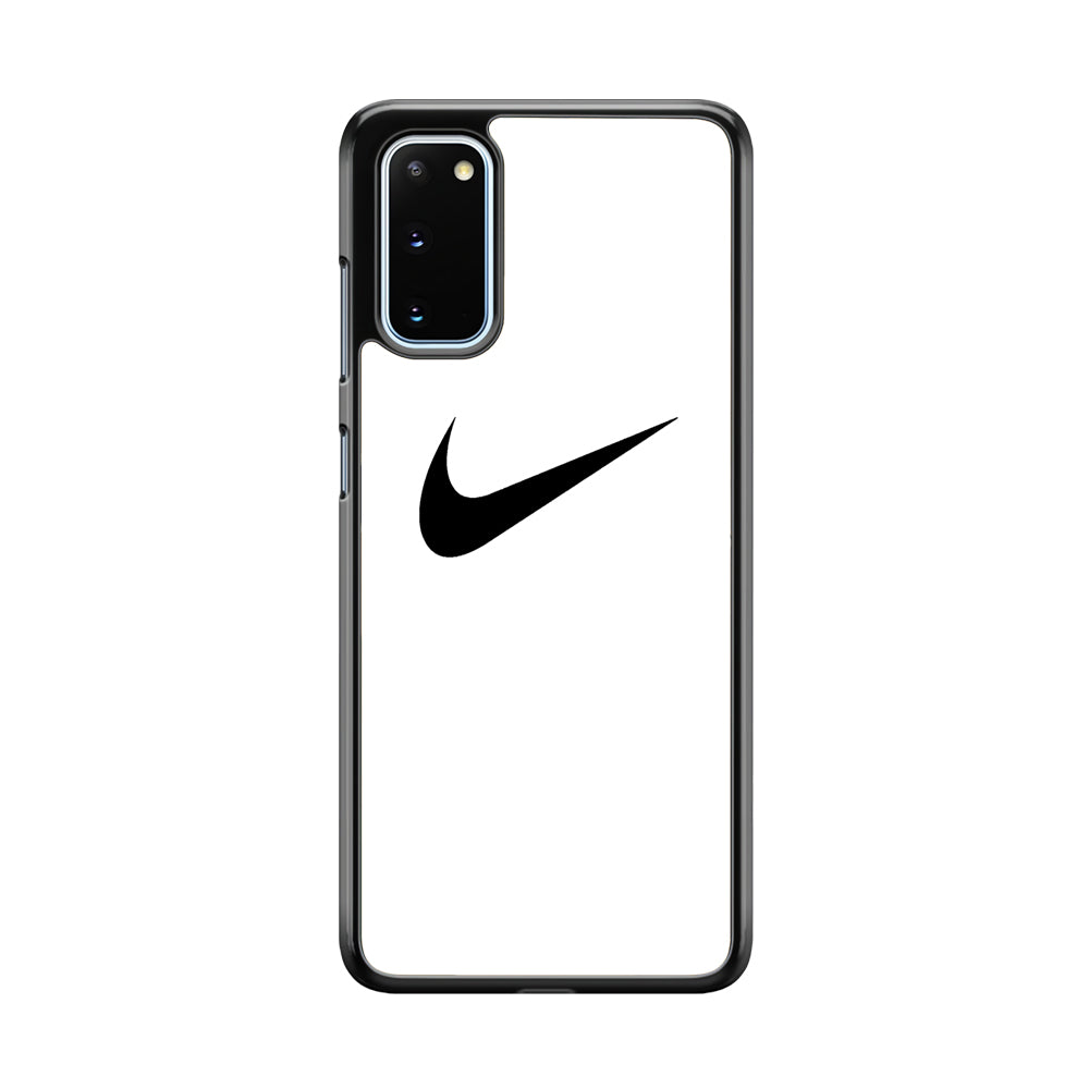 Nike White Milk Black Logo Samsung Galaxy S20 Case