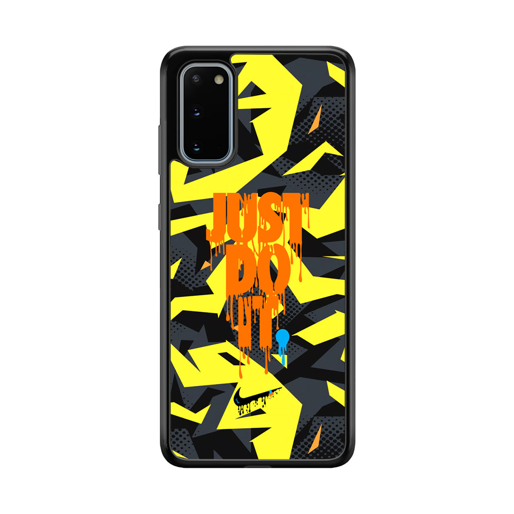 Nike Yellow Abstract Shapes Samsung Galaxy S20 Case