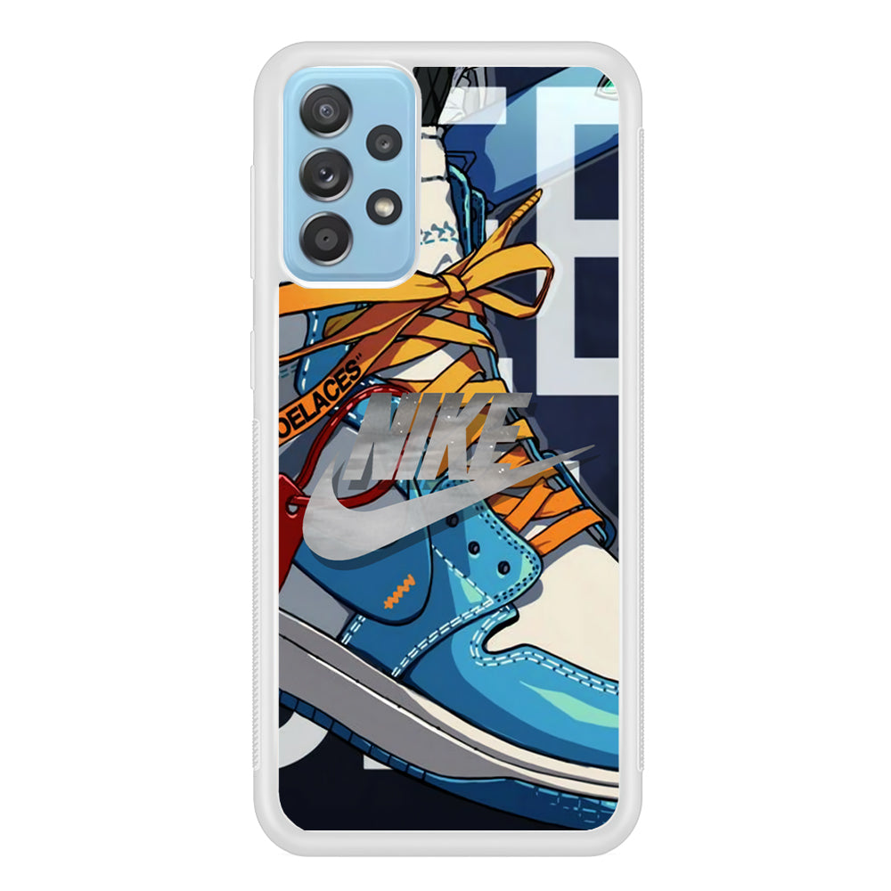 Nike Yellow Shoelaces Samsung Galaxy A52 Case