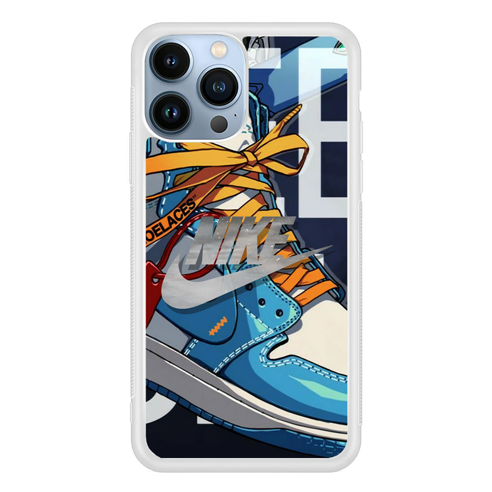 Nike Yellow Shoelaces iPhone 13 Pro Max Case