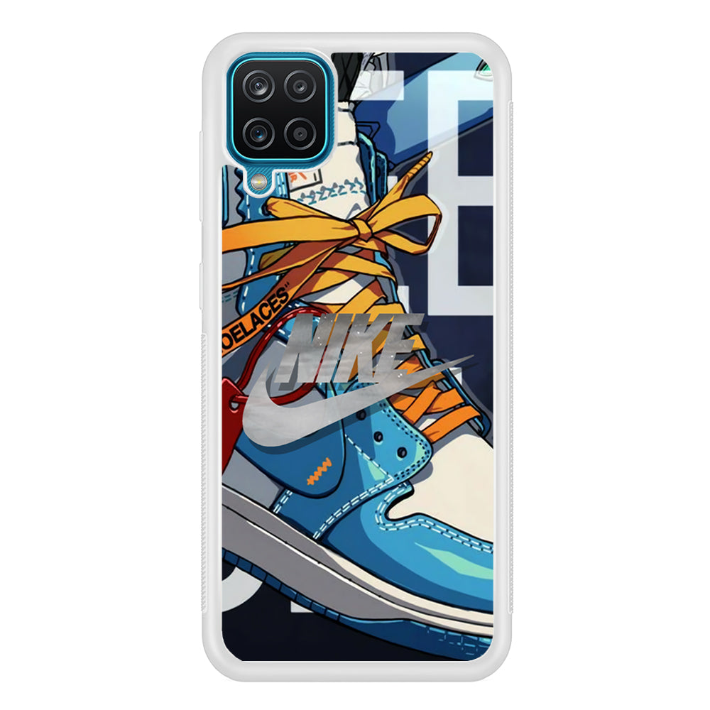 Nike Yellow Shoelaces Samsung Galaxy A12 Case
