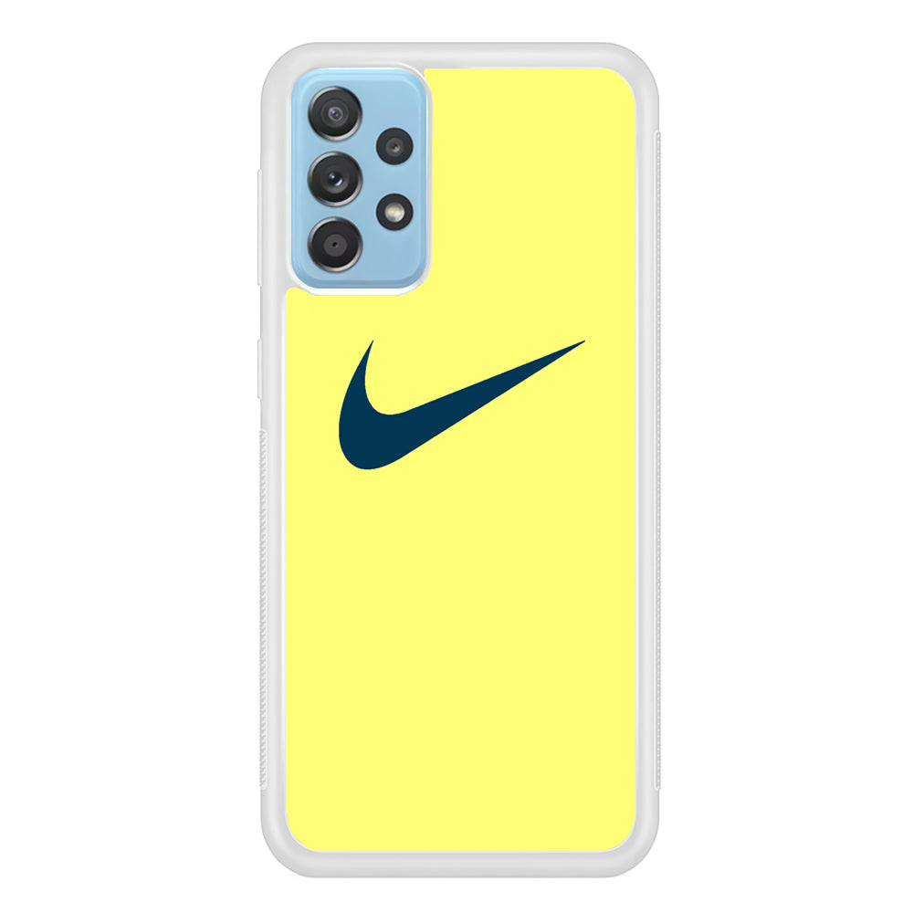 Nike Yellow Simple Logo Samsung Galaxy A52 Case
