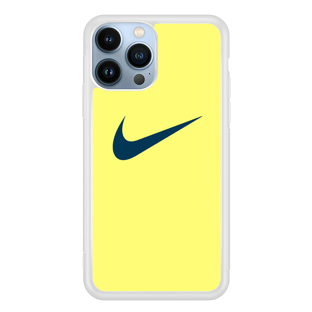 Nike Yellow Simple Logo iPhone 13 Pro Max Case