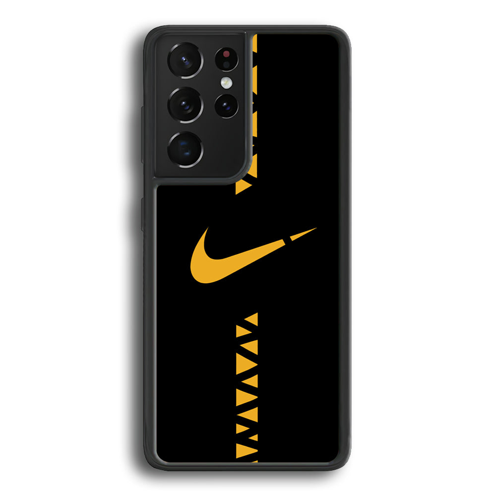 Nike Zipper Pattern Samsung Galaxy S21 Ultra Case - Carneyforia