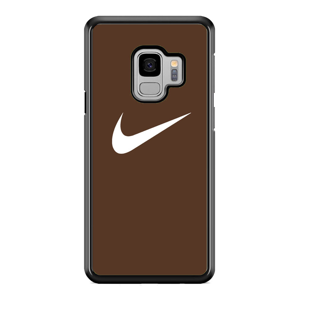 Nike Dark Chocolate Simple Samsung Galaxy S9 Case