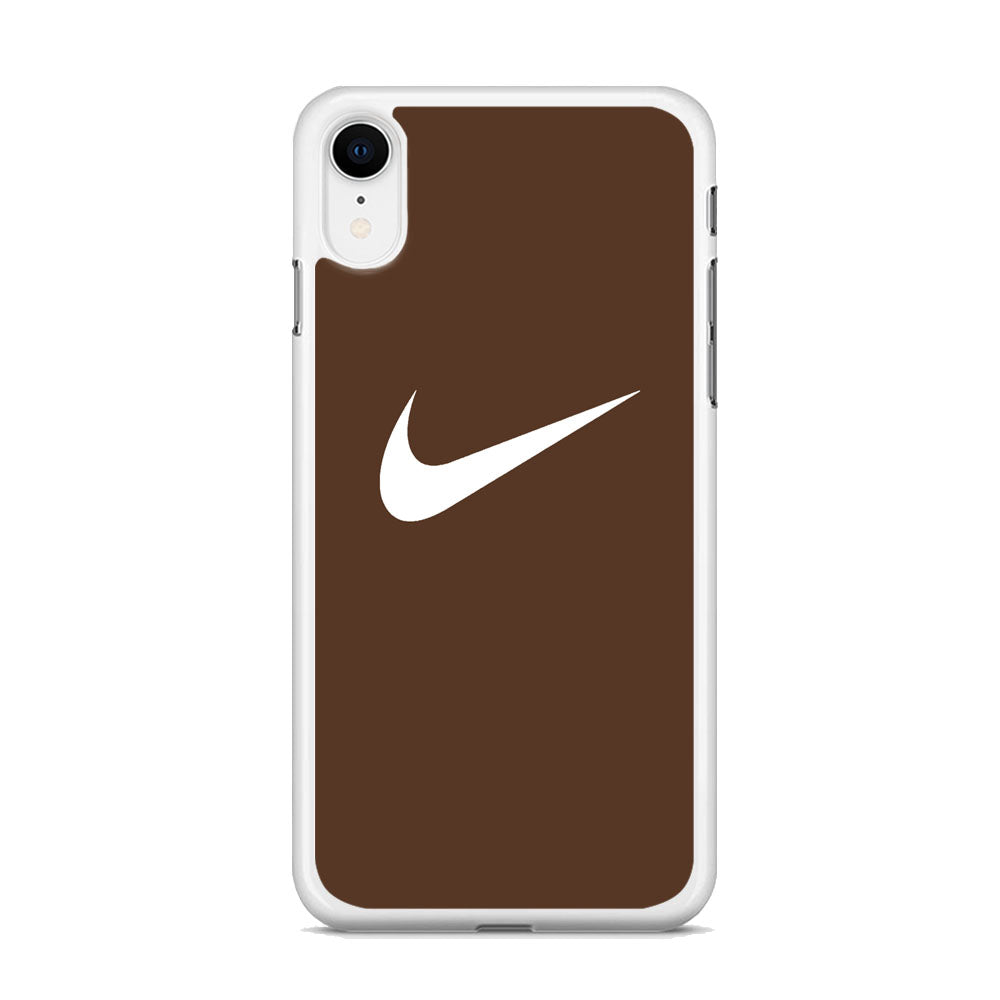 Nike Dark Chocolate Simple iPhone XR Case