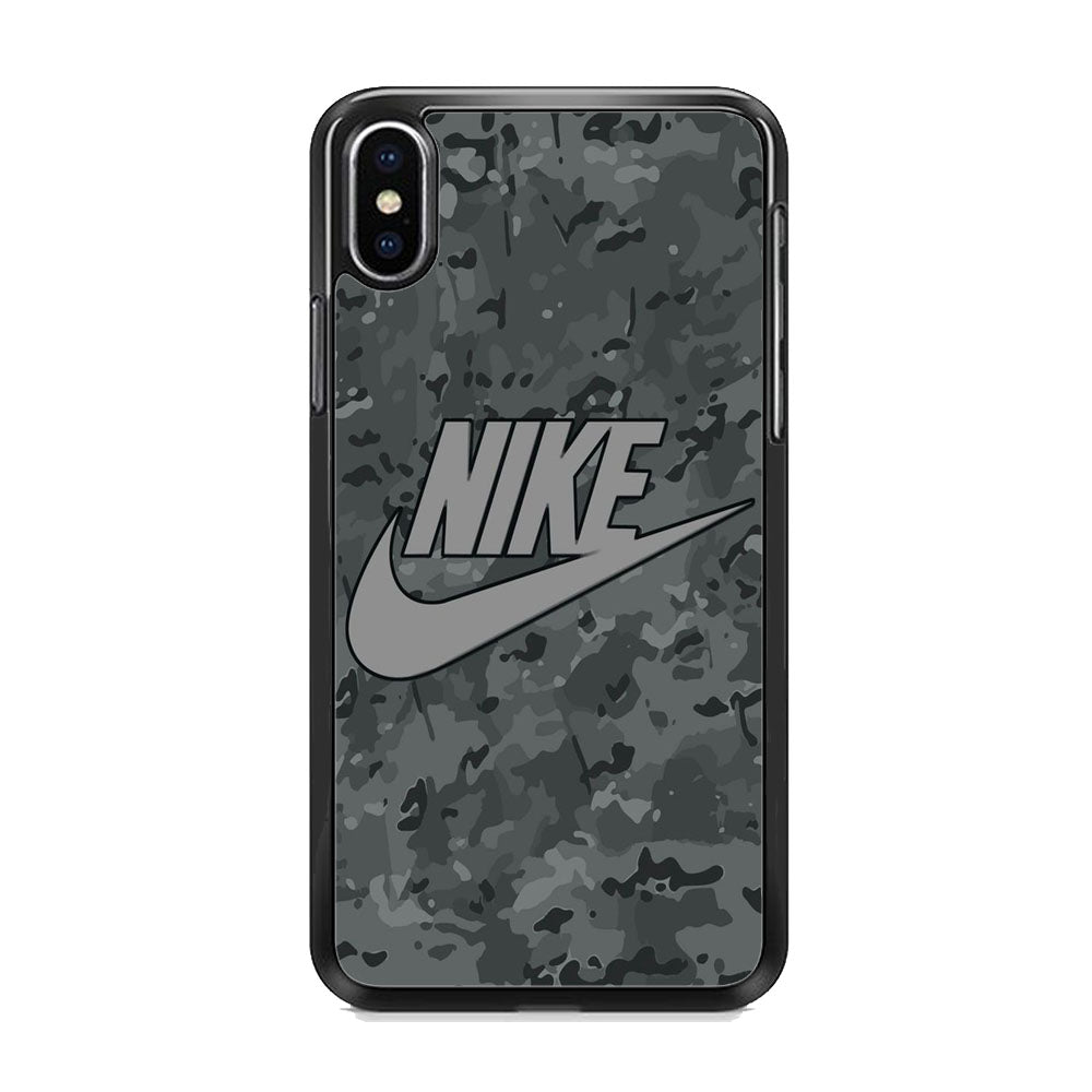 Nike Grey Camo iPhone XS MAX Case