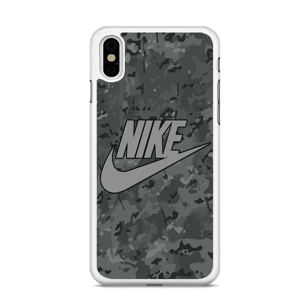 Nike Grey Camo iPhone XS MAX Case