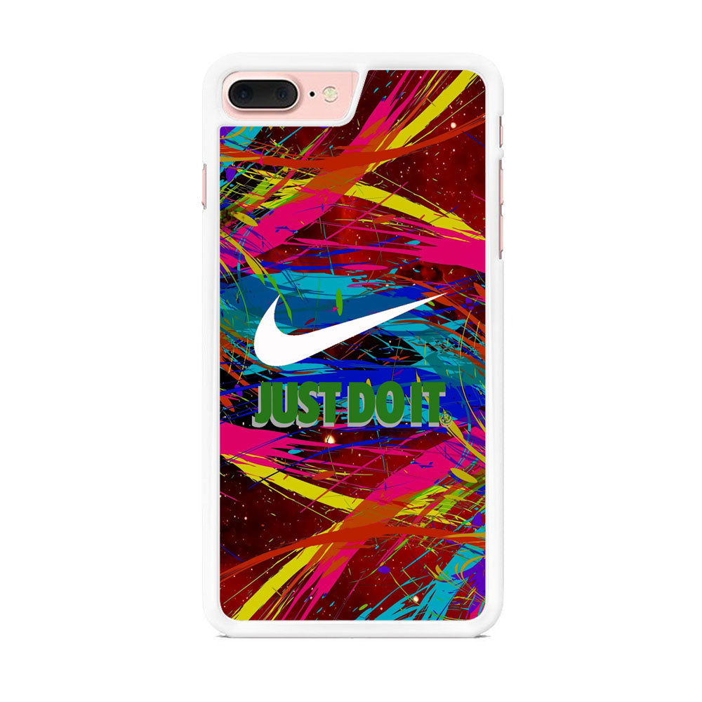 Nike Mural Effect iPhone 7 Plus Case Rubber White (2D Case)