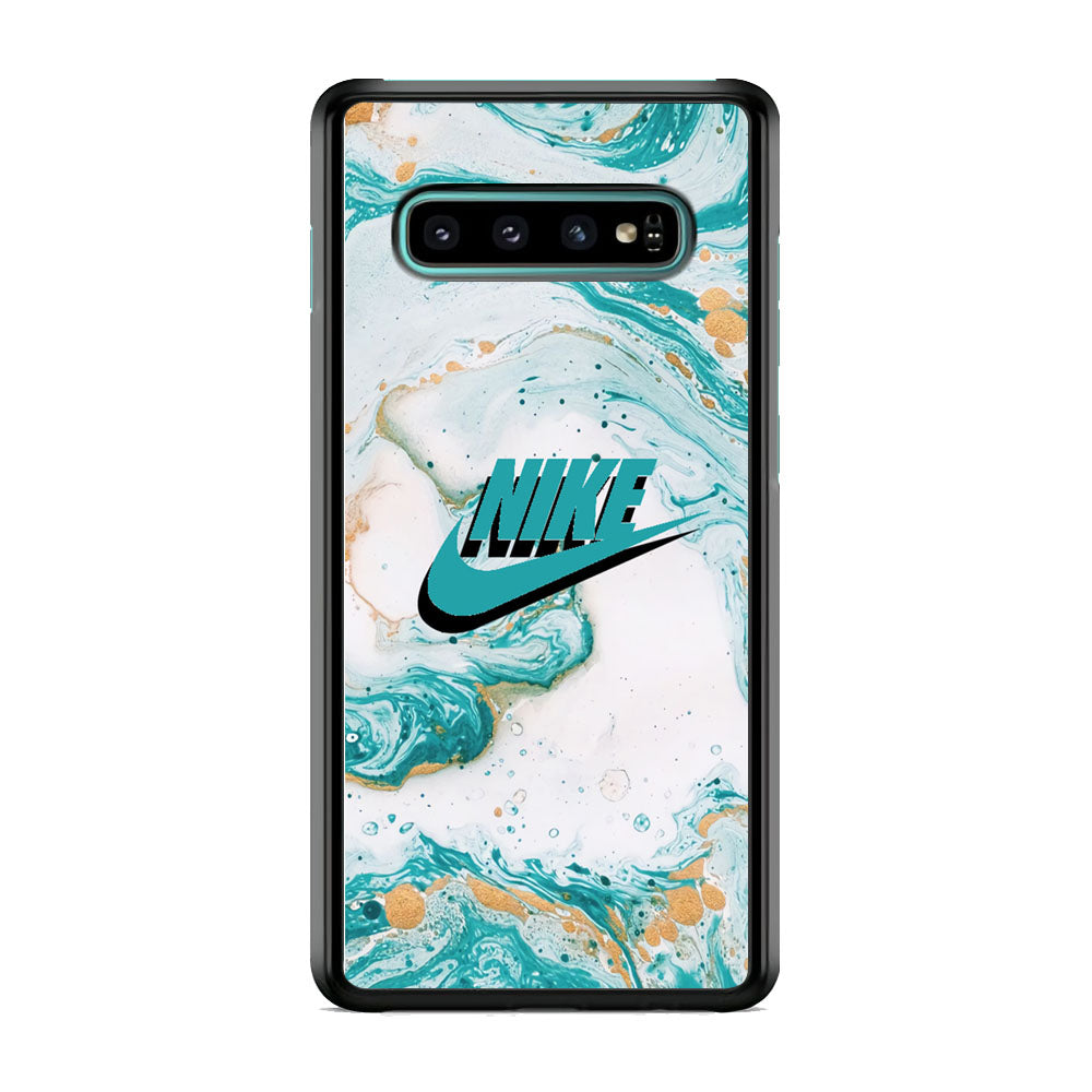 Nike Shadow in Blue Marble Samsung Galaxy S10 Case