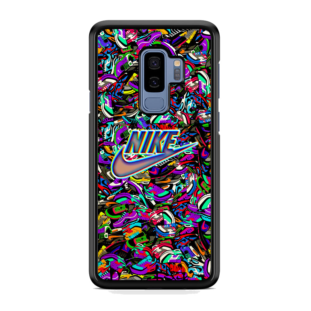 Nike Shiny Emblem in Doodle Art Samsung Galaxy S9 Plus Case