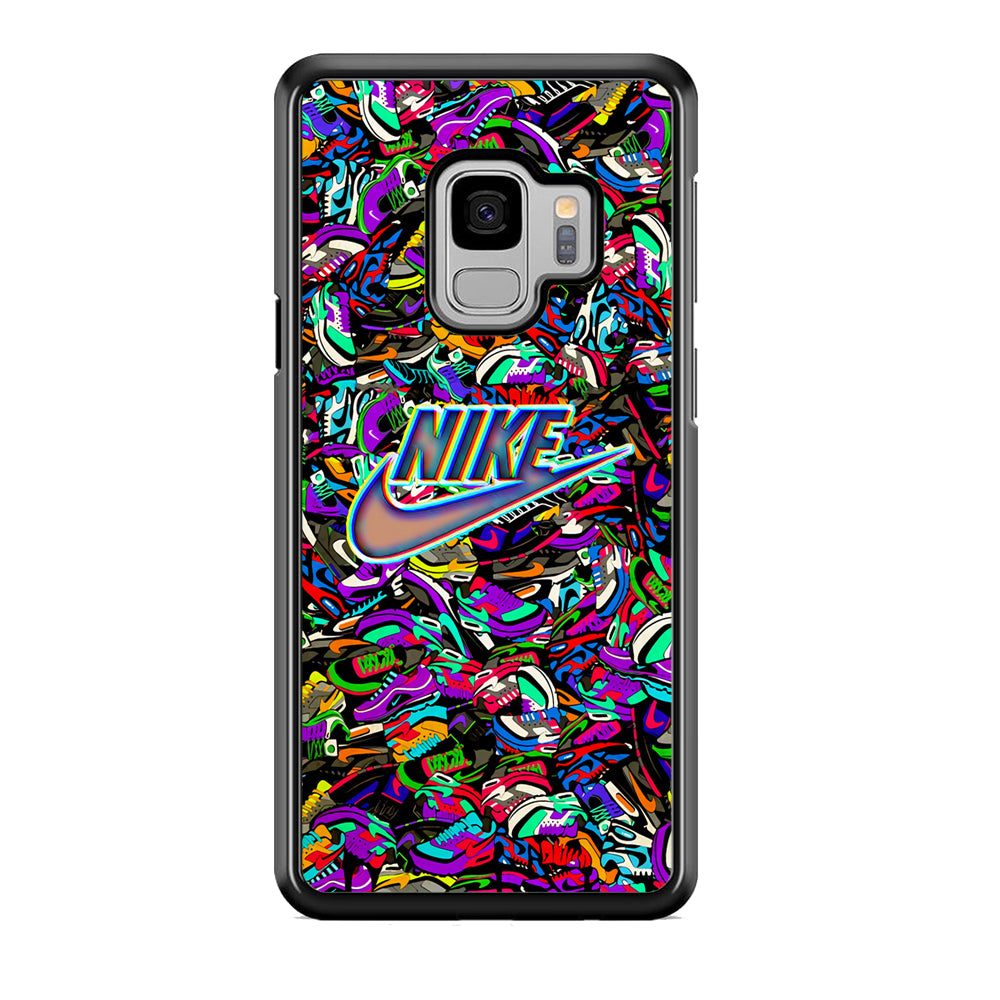 Nike Shiny Emblem in Doodle Art Samsung Galaxy S9 Case Default Title