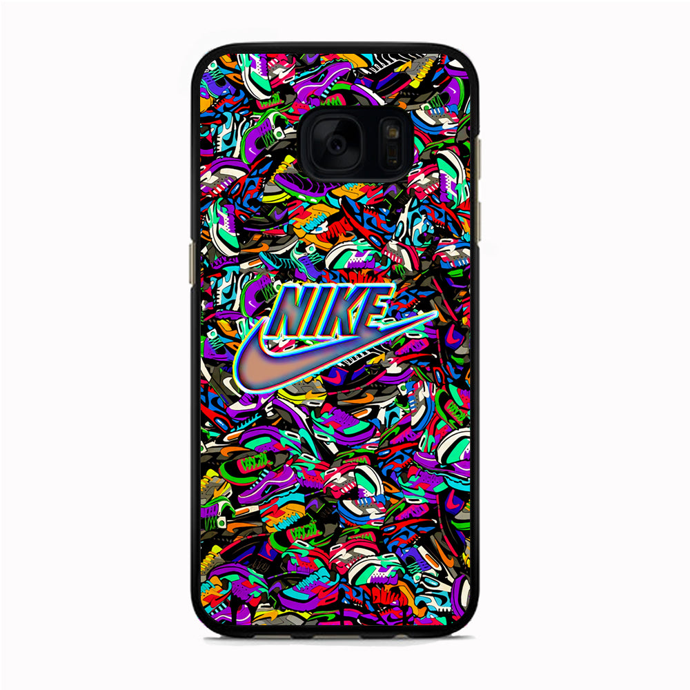 Nike Shiny Emblem in Doodle Art Samsung Galaxy S7 Case