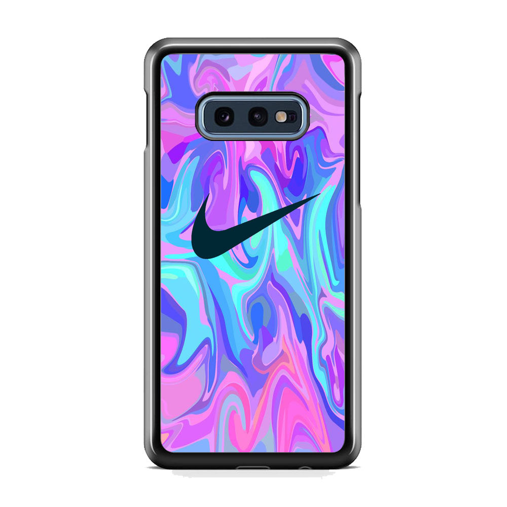 Nike Soft Marble Navy Logo Samsung Galaxy S10E Case