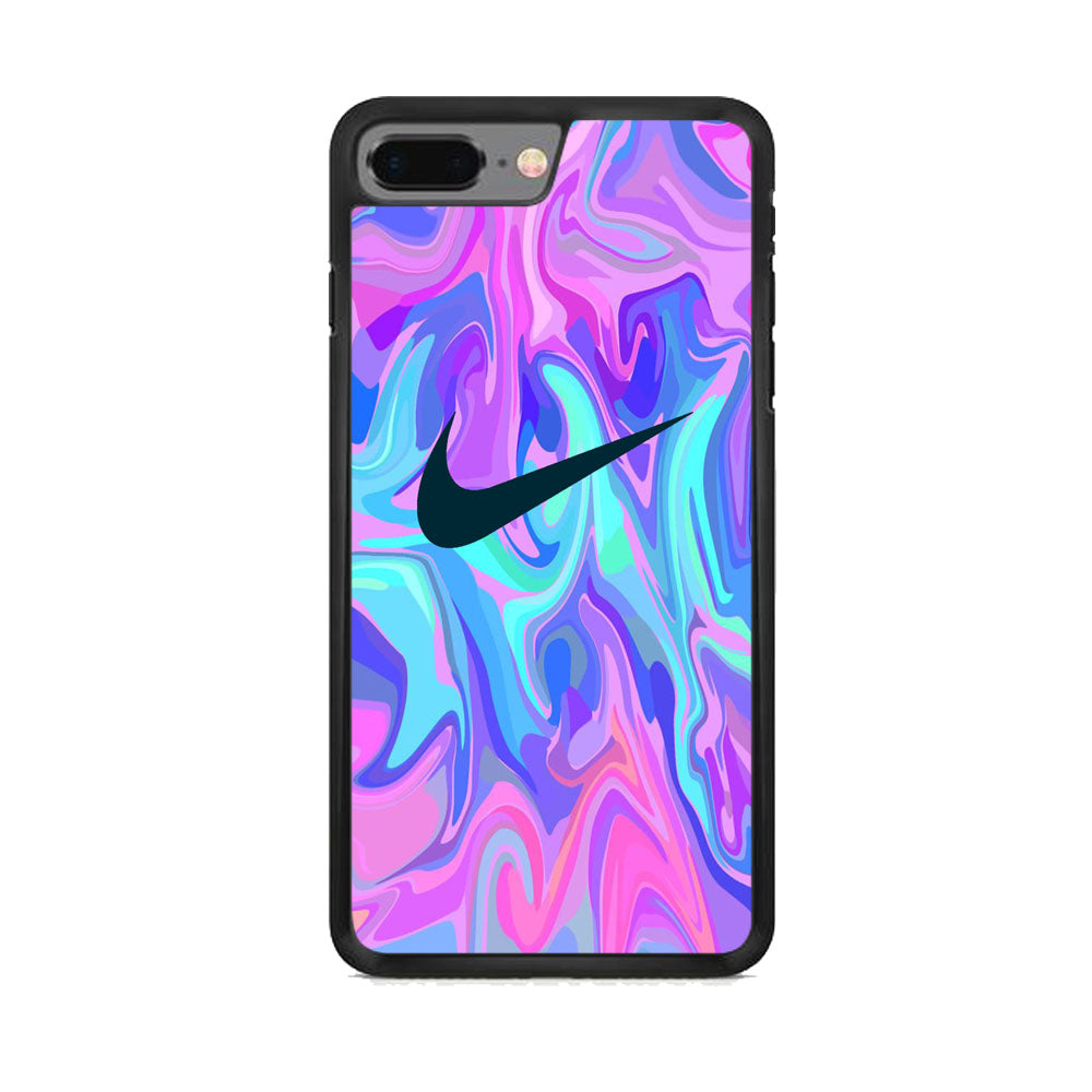 Nike Soft Marble Navy Logo iPhone 8 Plus Case