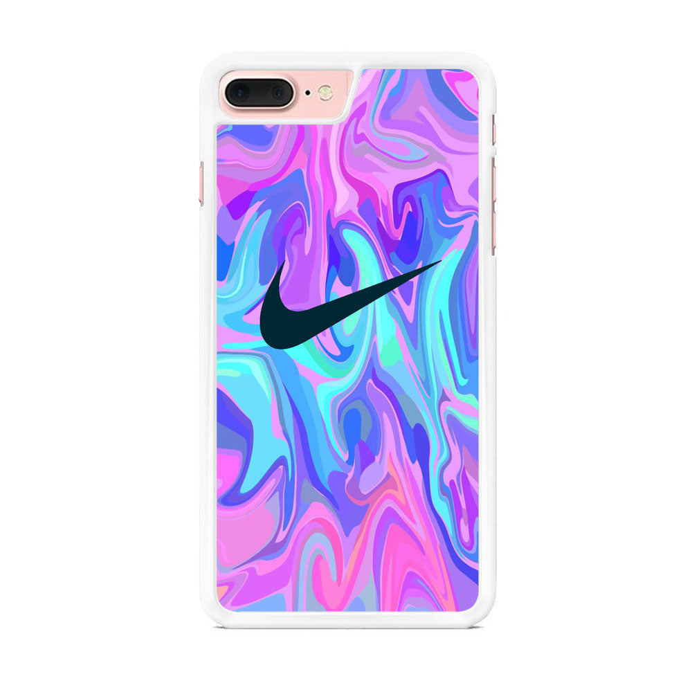 Nike Soft Marble Navy Logo iPhone 8 Plus Case