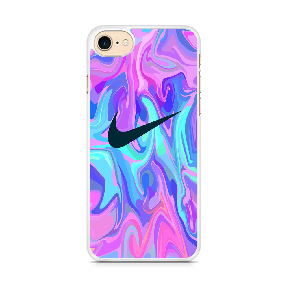 Nike Soft Marble Navy Logo iPhone 8 Case