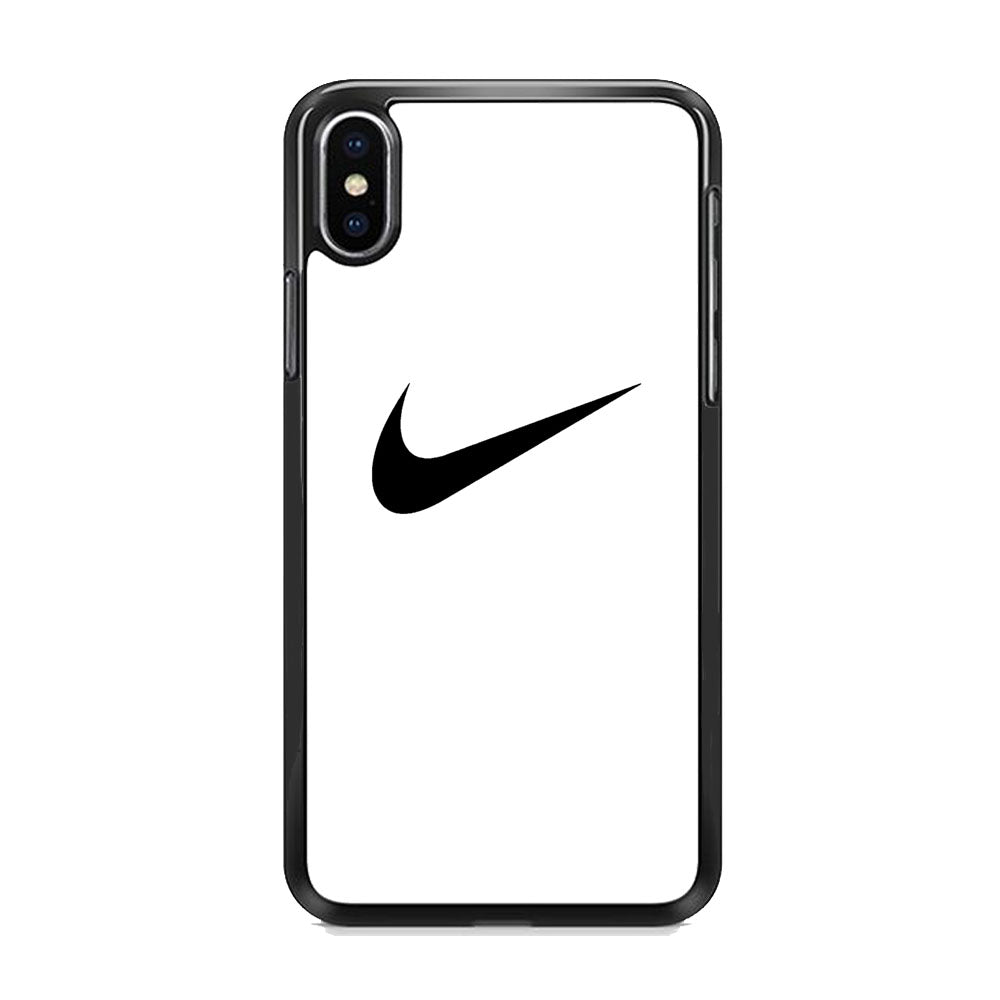 Nike White Milk Black Logo iPhone X Case