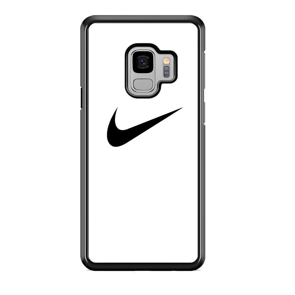 Nike White Milk Black Logo Samsung Galaxy S9 Case