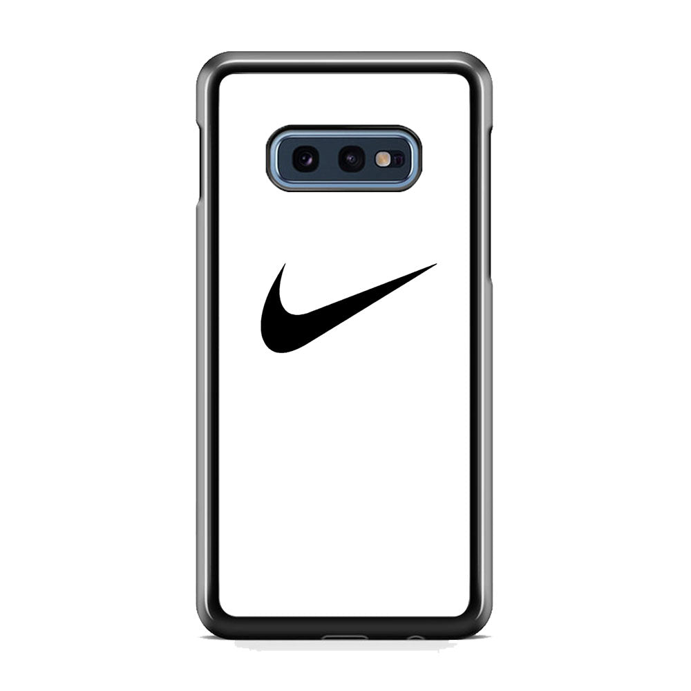 Nike White Milk Black Logo Samsung Galaxy S10E Case