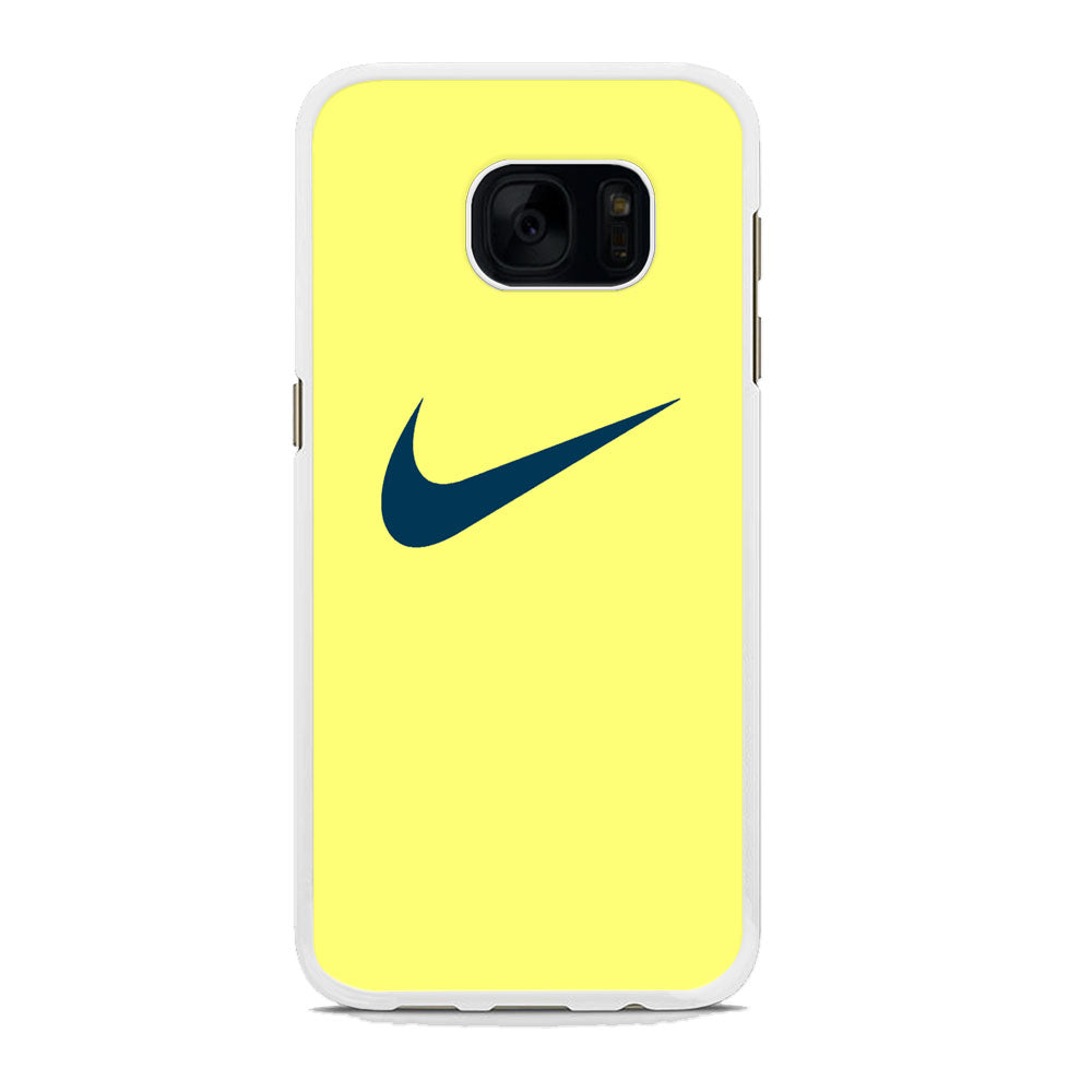 Nike Yellow Simple Logo Samsung Galaxy S7 Edge Case
