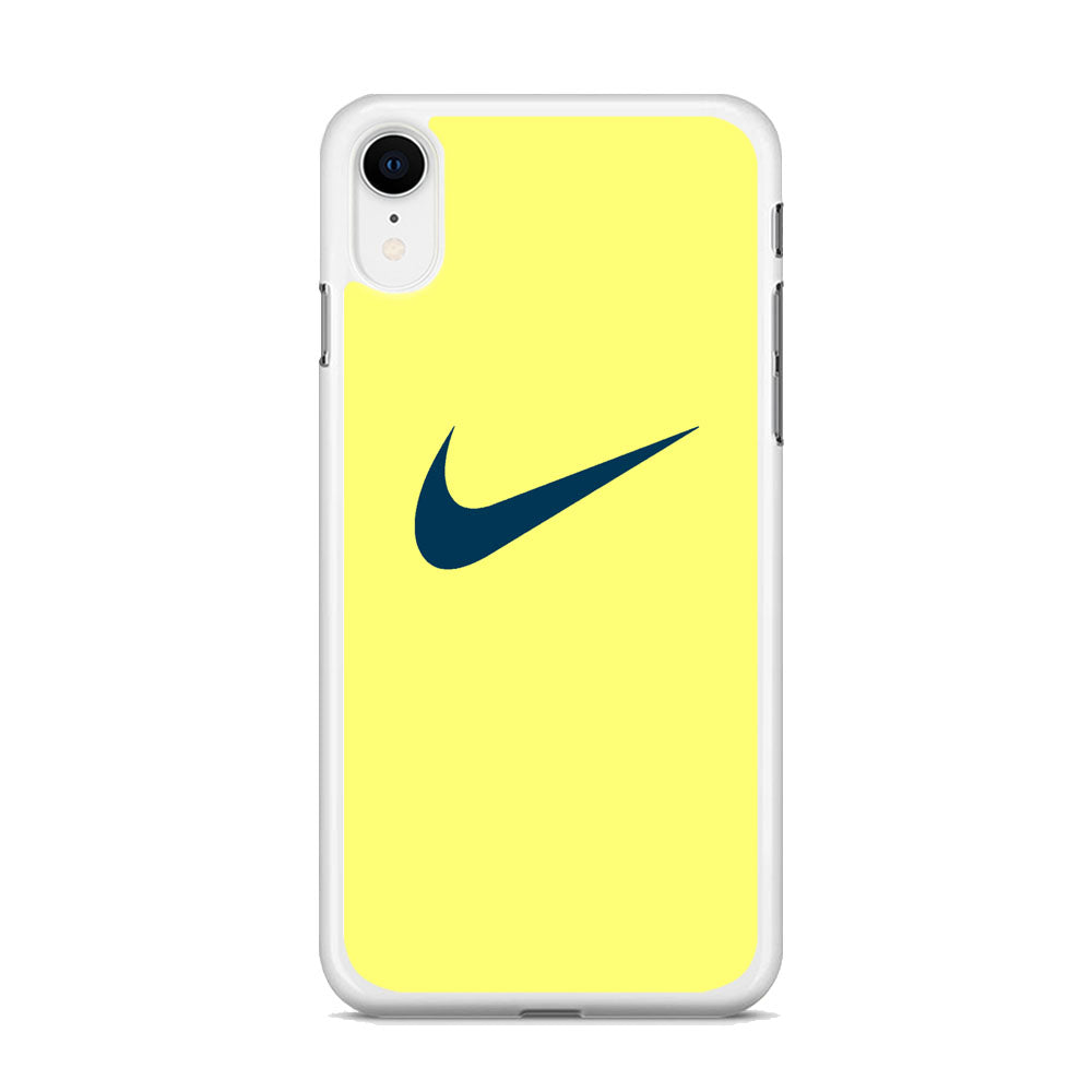 Nike Yellow Simple Logo iPhone XR Case