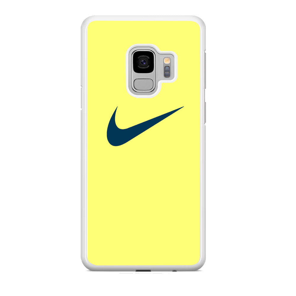 Nike Yellow Simple Logo Samsung Galaxy S9 Case