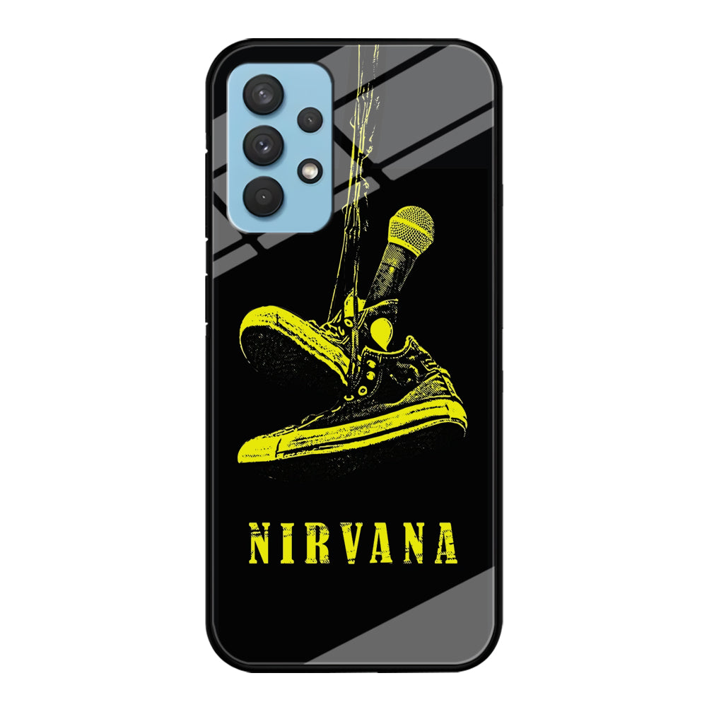 Nirvana Shoes and The Mic Samsung Galaxy A32 Case Tempered Glass Case
