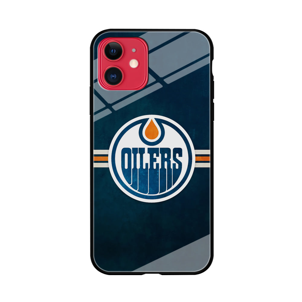 Oilers NHL Team iPhone 11 Case Tempered Glass Case