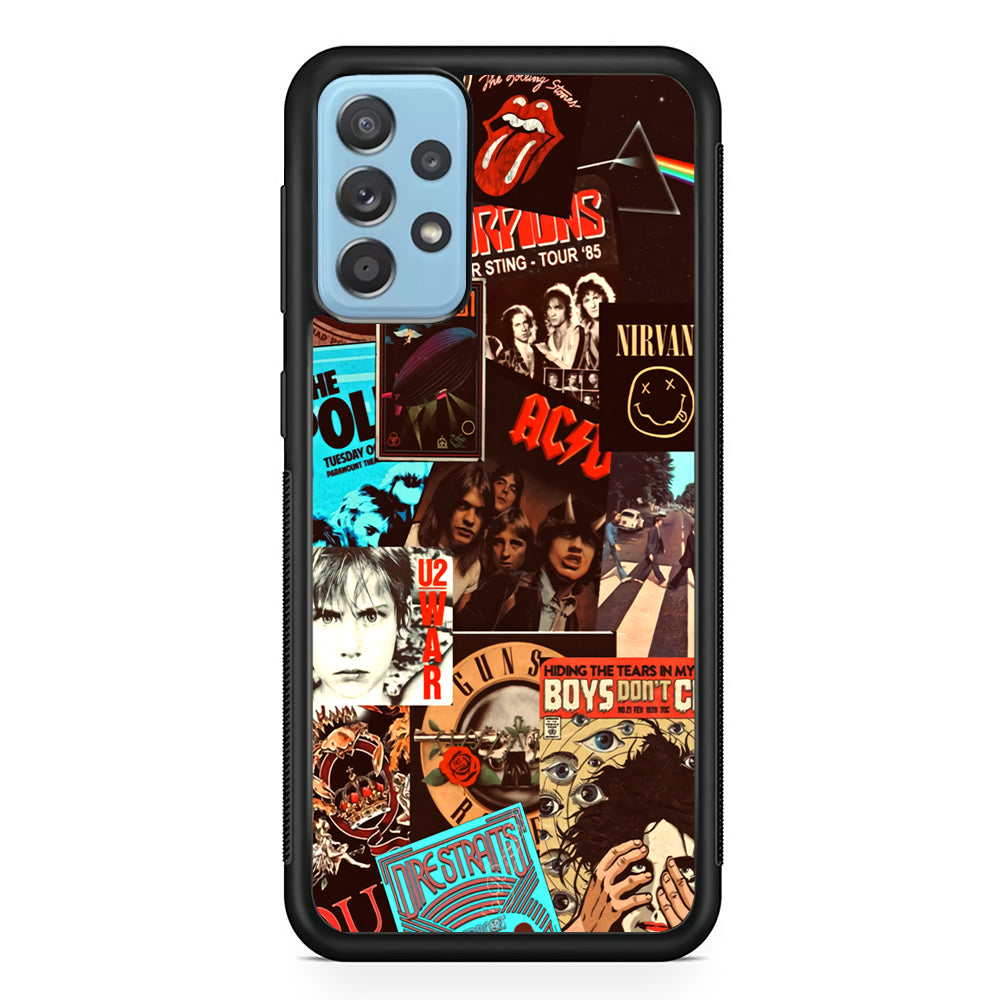 Old Poster of Rock's Samsung Galaxy A52 Case