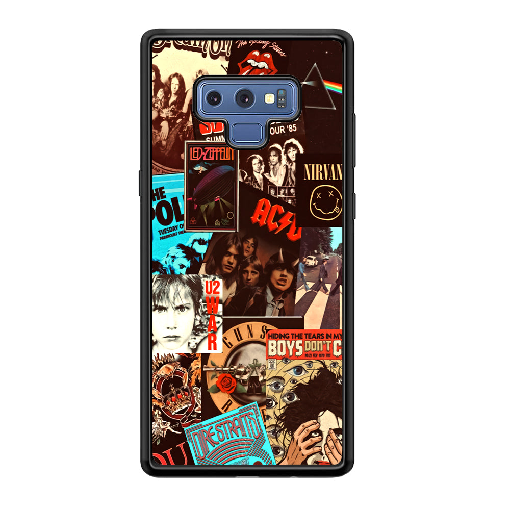 Old Poster of Rock's Samsung Galaxy Note 9 Case