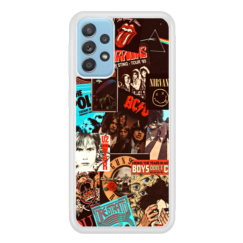 Old Poster of Rock's Samsung Galaxy A52 Case
