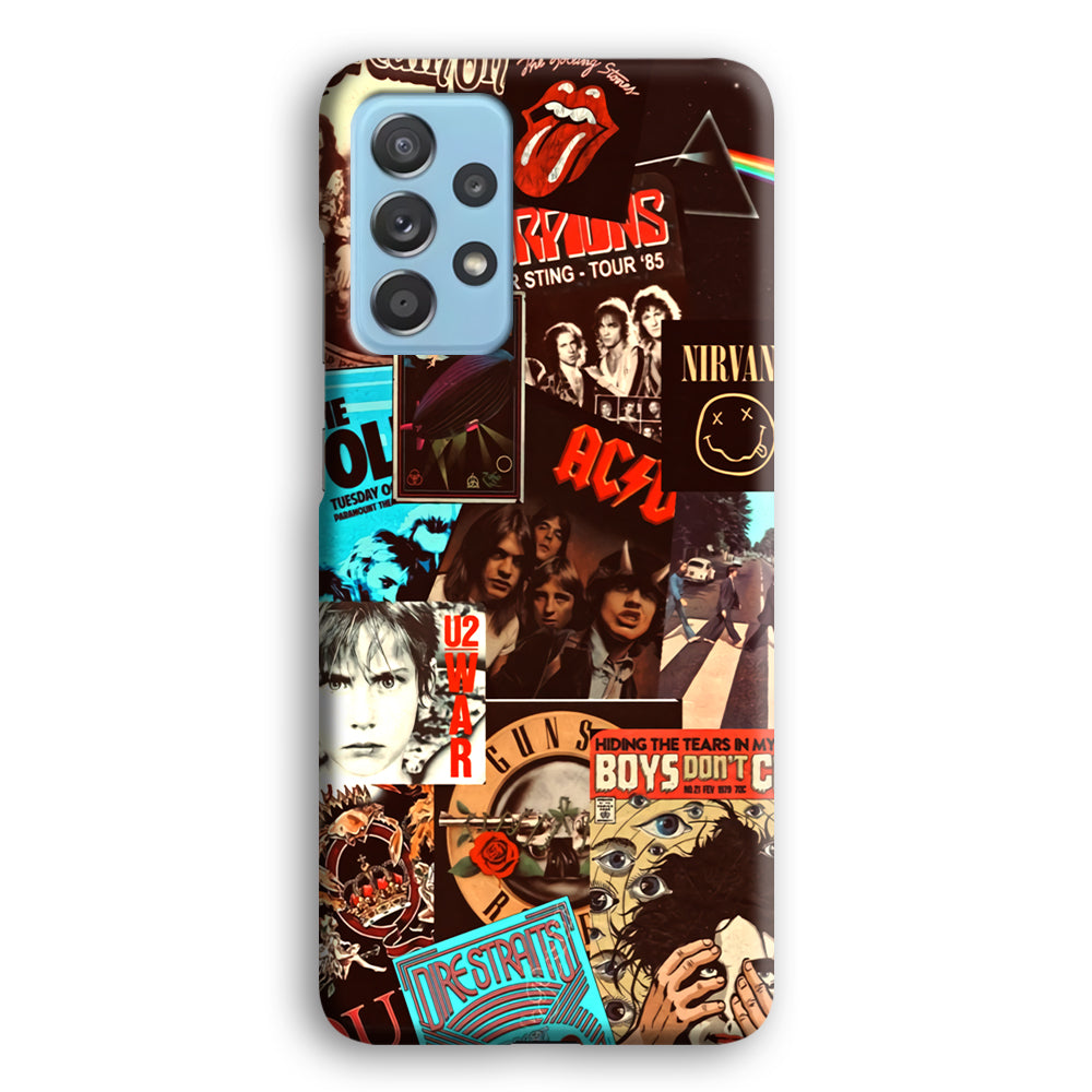 Old Poster of Rock's Samsung Galaxy A52 Case