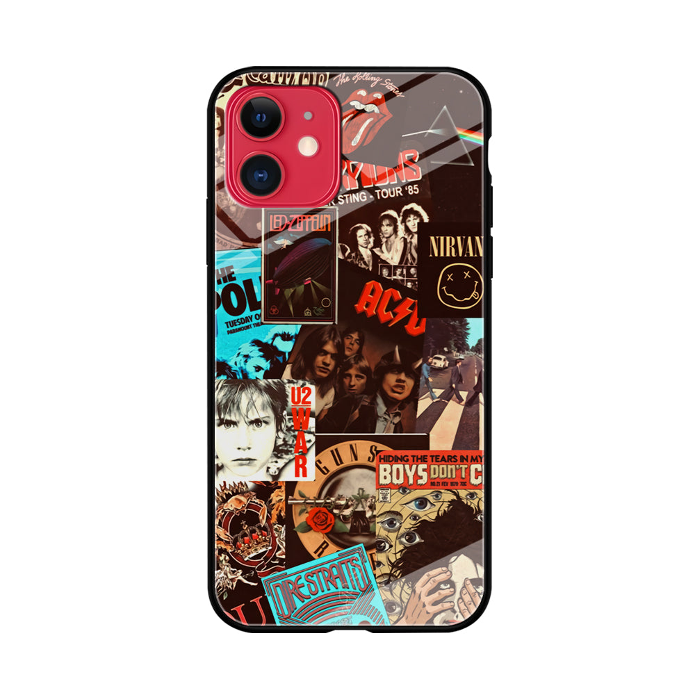 Old Poster of Rock's iPhone 11 Case Tempered Glass Case