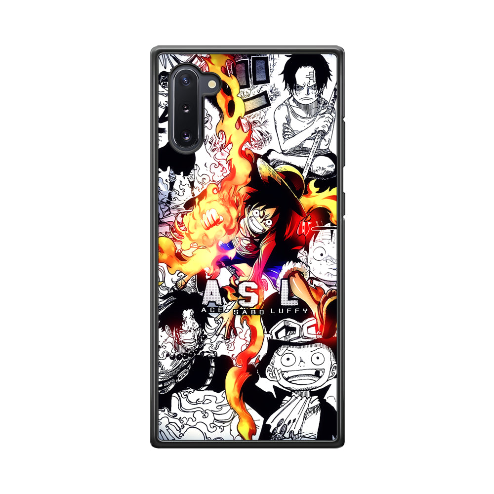 One Piece Trio Ace Sabo Luffy Samsung Galaxy Note 10 Case