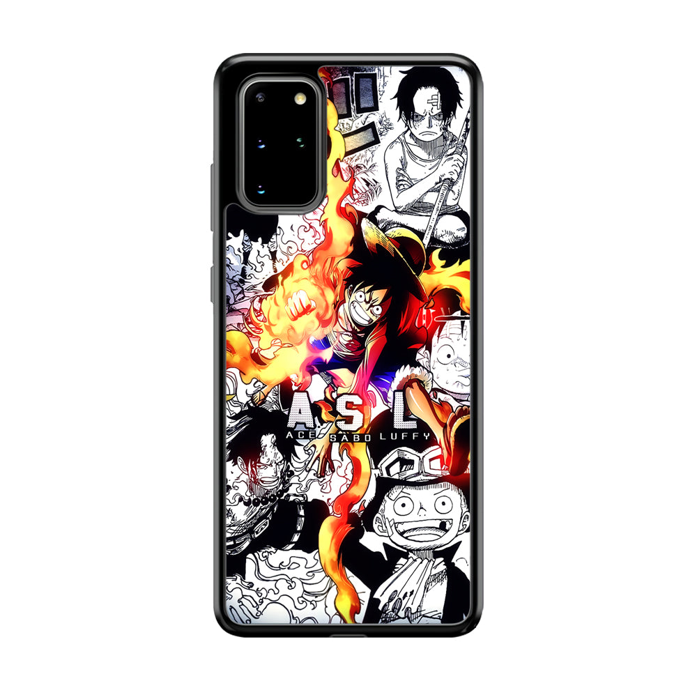 One Piece Trio Ace Sabo Luffy Samsung Galaxy S20 Plus Case