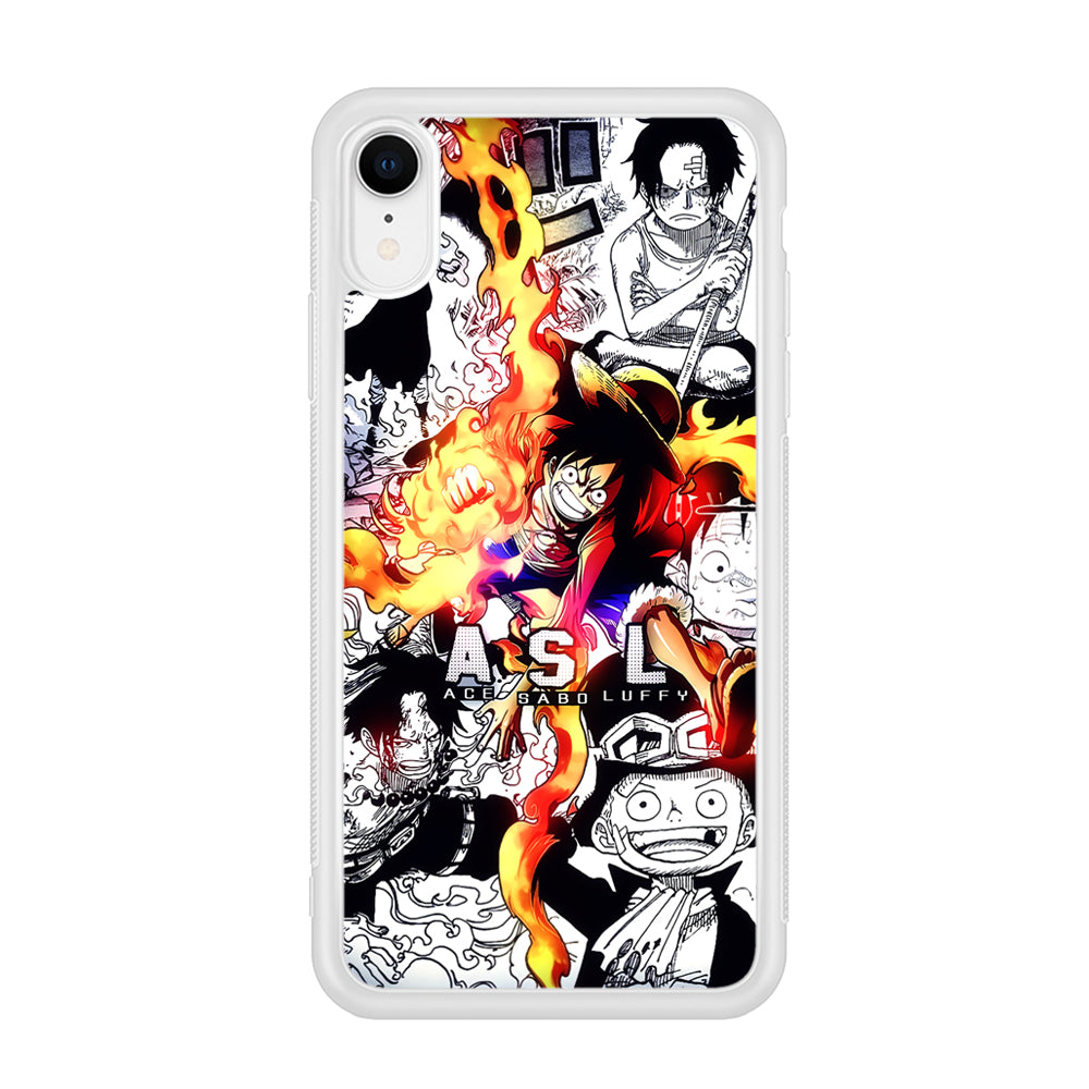 One Piece Trio Ace Sabo Luffy iPhone XR Case