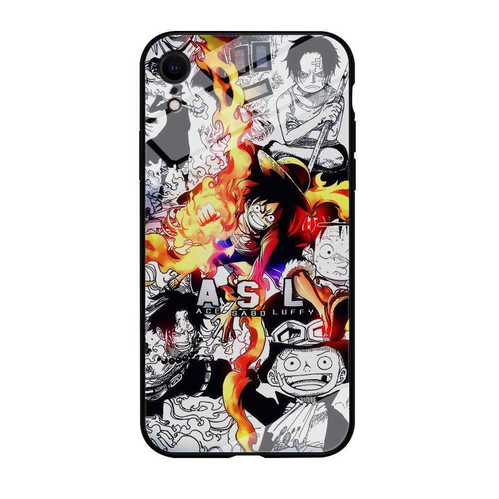 One Piece Trio Ace Sabo Luffy iPhone XR Case