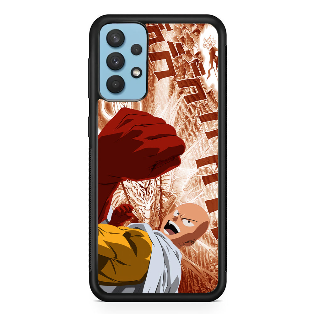 One Punch Man Spirit Shout Samsung Galaxy A32 Case