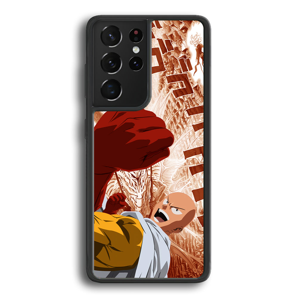 One Punch Man Spirit Shout Samsung Galaxy S21 Ultra Case - Carneyforia