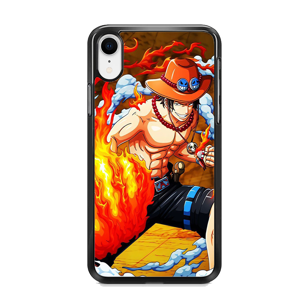 One Piece Ace Power iPhone XR Case