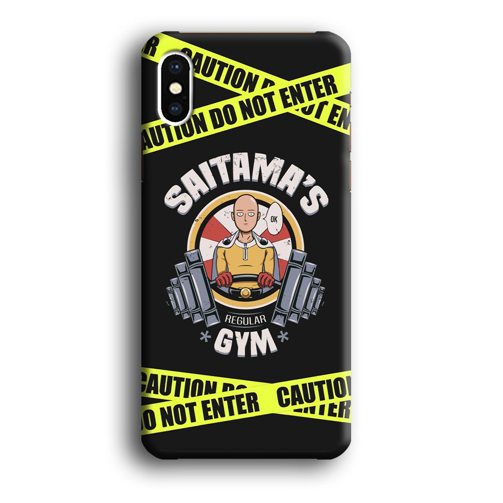 One Punch Man Saitama Gym iPhone X Case