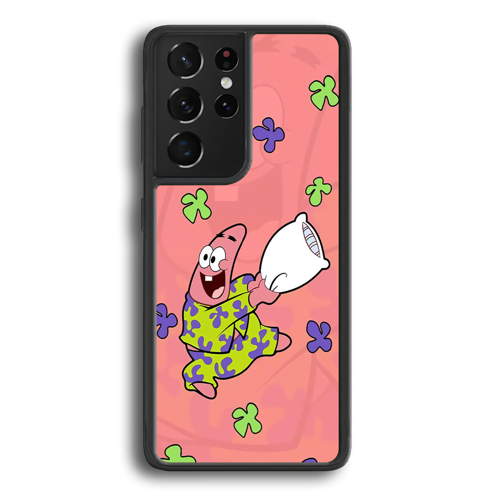 Patrick Star Sleeping Time Samsung Galaxy S21 Ultra Case - Carneyforia