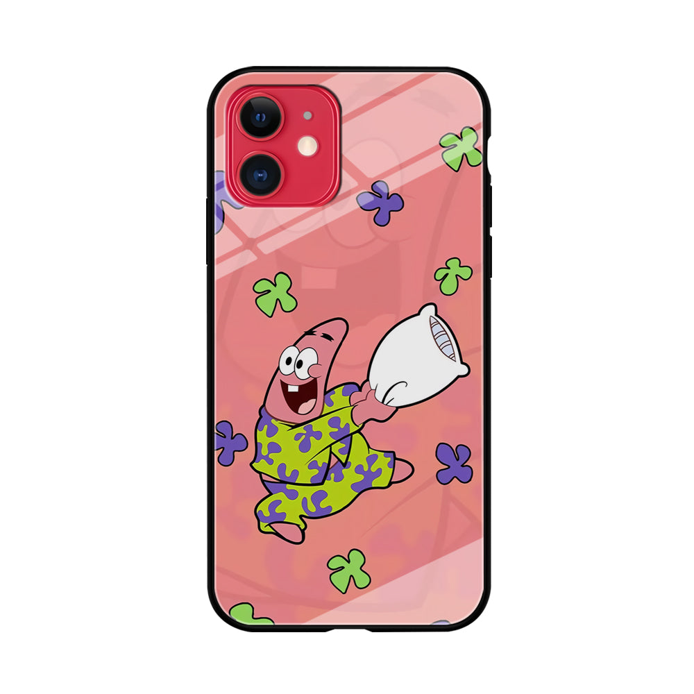 Patrick Star Sleeping Time iPhone 11 Case Tempered Glass Case