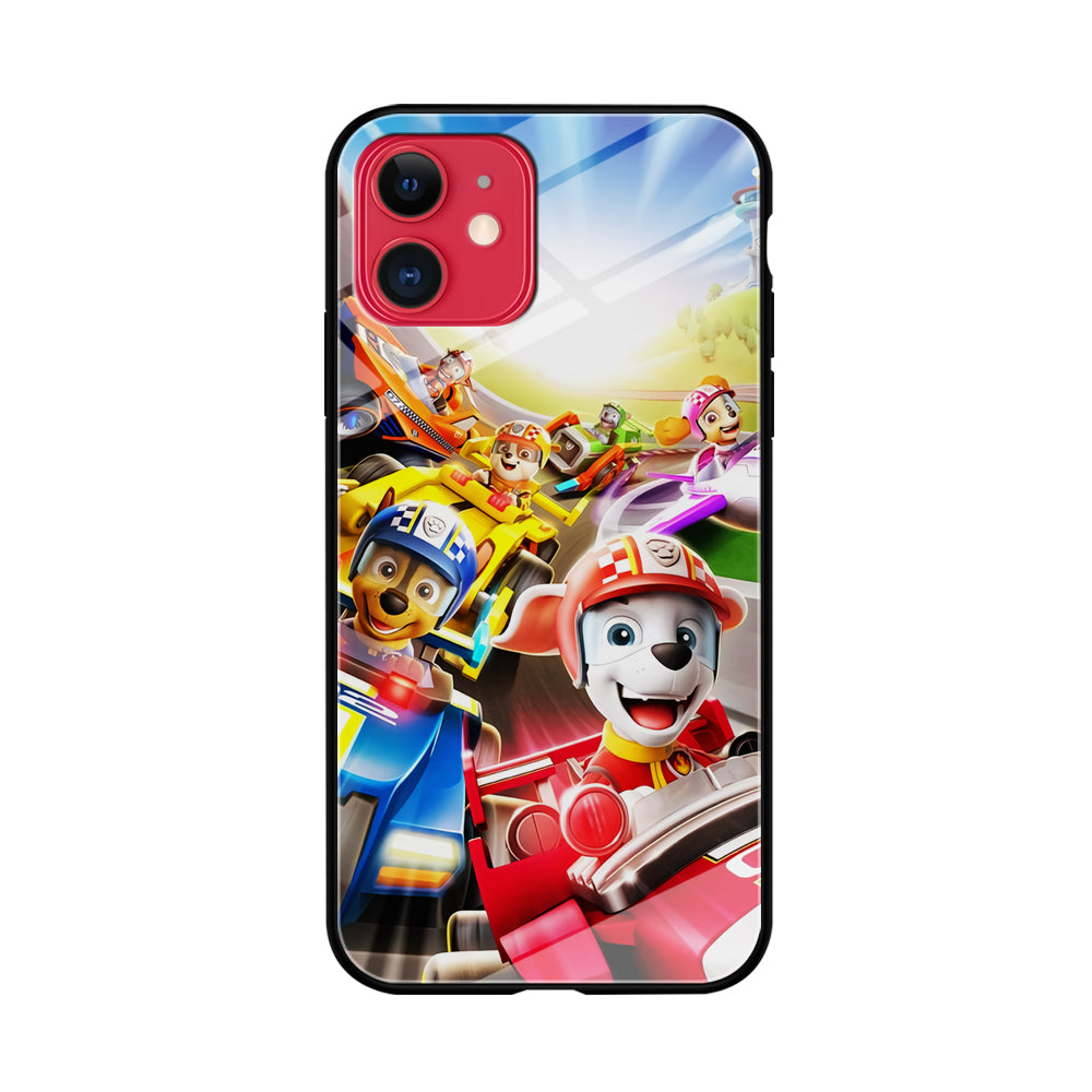 Paw Patrol Race iPhone 11 Case Tempered Glass Case