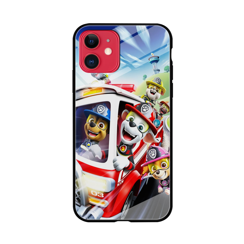 Paw Patrol Rescue Mode iPhone 11 Case Tempered Glass Case